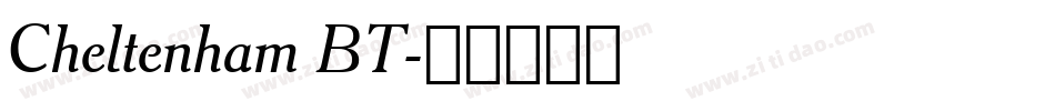Cheltenham BT字体转换
